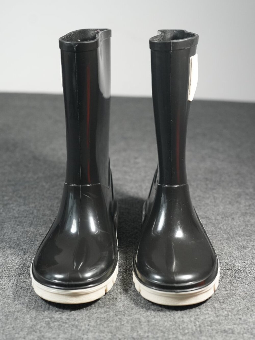 Marc Jacobs Skull Head Knew High Black &White kids Rubber Rain Boots Size 2